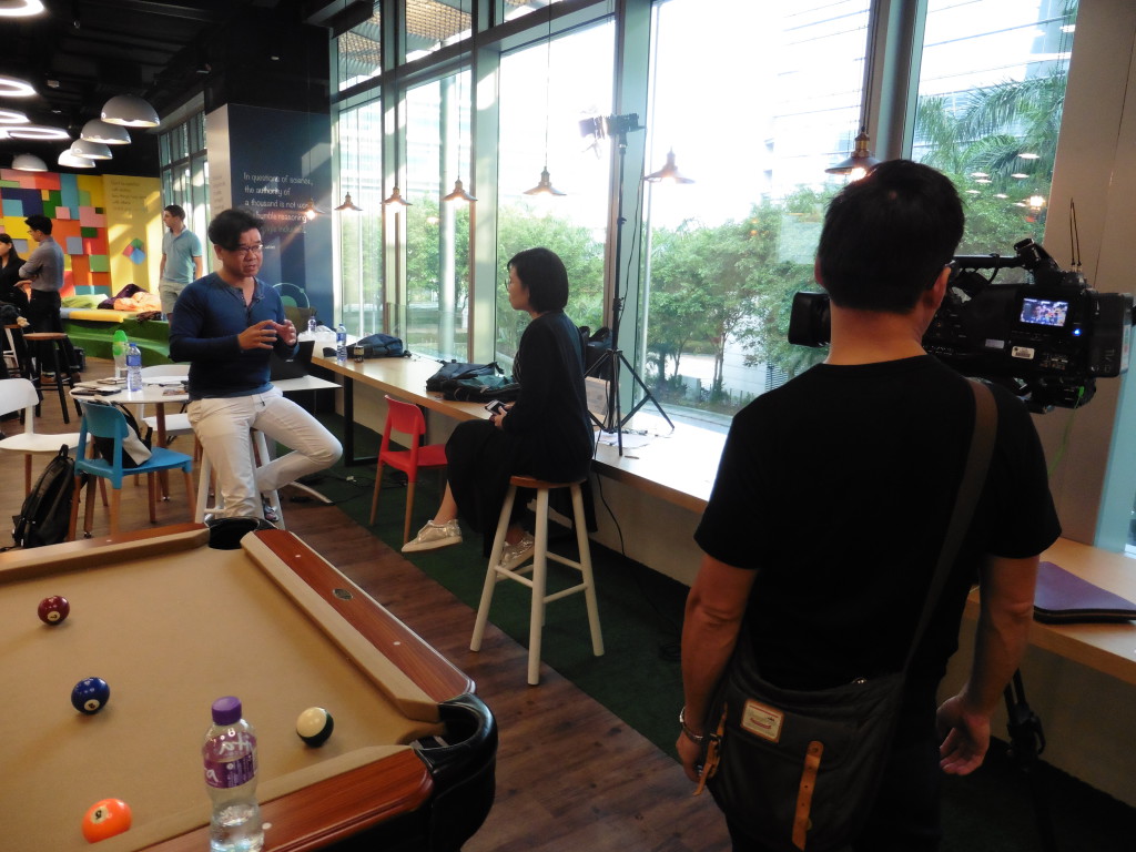 TVB interviewing Stephen